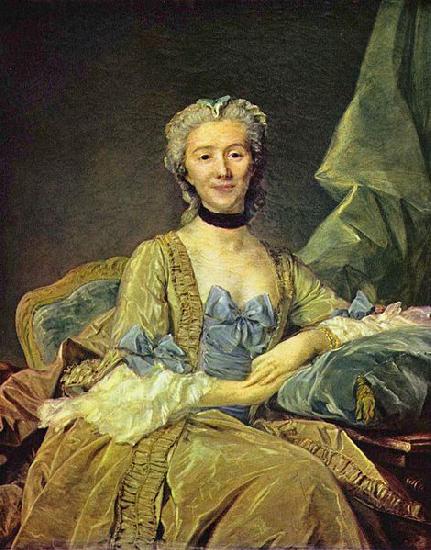 Jean-Baptiste Perronneau Madame de Sorquainville oil painting image
